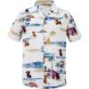 imageMens Hawaiian Shirt Floral Print Aloha Shirt Comfortable Novelty Button Down Shirts Casual Short Sleeve Beachwear for Men1 Dachshund