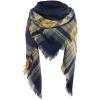 imageSweet Gifts for Women  Scarves for Women Gifts Plaid Blanket Scarf Trendy Tartan Scarves Oversized Wrap Shawl GiftYellow Navy