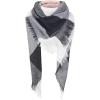 imageSweet Gifts for Women  Scarves for Women Gifts Plaid Blanket Scarf Trendy Tartan Scarves Oversized Wrap Shawl GiftZ Triangle Pink Black Plaid