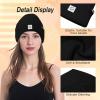 imageAmerican Trends Beanie for Men Women Winter Beanie Hat Cute Smiley Face Beanie Knit Hat Warm Soft Slouchy Beanie SmileyWorldA Black