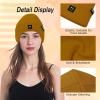 imageAmerican Trends Beanie for Men Women Winter Beanie Hat Cute Smiley Face Beanie Knit Hat Warm Soft Slouchy Beanie SmileyWorldTigeryellow