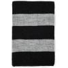 imageAmerican Trends Mens Winter Scarf Knit Striped Scarf for Fall and Winter Long Soft Knit Fashion Classic Neck ScarvesBlack  Grey