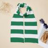 imageAmerican Trends Mens Winter Scarf Knit Striped Scarf for Fall and Winter Long Soft Knit Fashion Classic Neck ScarvesGreen  White