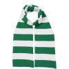 imageAmerican Trends Mens Winter Scarf Knit Striped Scarf for Fall and Winter Long Soft Knit Fashion Classic Neck ScarvesGreen  White
