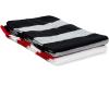 imageAmerican Trends Mens Winter Scarf Knit Striped Scarf for Fall and Winter Long Soft Knit Fashion Classic Neck ScarvesRed  White