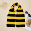imageAmerican Trends Mens Winter Scarf Knit Striped Scarf for Fall and Winter Long Soft Knit Fashion Classic Neck ScarvesYellow