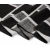 imageAmerican Trends Mens Winter Wool Scarf Plaid Tassel Scarf for Fall and Winter Long Soft Knit Fashion Classic Neck ScarvesBlack  White