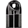 imageAmerican Trends Mens Winter Wool Scarf Plaid Tassel Scarf for Fall and Winter Long Soft Knit Fashion Classic Neck ScarvesBlack  White