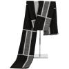 imageAmerican Trends Mens Winter Wool Scarf Plaid Tassel Scarf for Fall and Winter Long Soft Knit Fashion Classic Neck ScarvesBlack  White