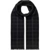 imageAmerican Trends Mens Winter Wool Scarf Plaid Tassel Scarf for Fall and Winter Long Soft Knit Fashion Classic Neck ScarvesBlack Gray Stripe