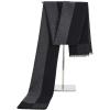 imageAmerican Trends Mens Winter Wool Scarf Plaid Tassel Scarf for Fall and Winter Long Soft Knit Fashion Classic Neck ScarvesBlack Grey Square