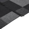 imageAmerican Trends Mens Winter Wool Scarf Plaid Tassel Scarf for Fall and Winter Long Soft Knit Fashion Classic Neck ScarvesBlack Grey Square