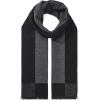 imageAmerican Trends Mens Winter Wool Scarf Plaid Tassel Scarf for Fall and Winter Long Soft Knit Fashion Classic Neck ScarvesBlack Grey Square