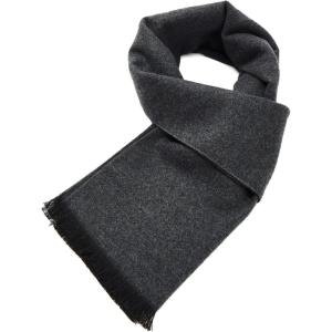 imageAmerican Trends Mens Winter Wool Scarf Plaid Tassel Scarf for Fall and Winter Long Soft Knit Fashion Classic Neck ScarvesGrey