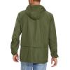 imageAmerican Trends Raincoat for Men Waterproof with Hood Mens Rain Jacket Windbreaker Jackets Rain CoatArmy Green