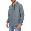 imageAmerican Trends Raincoat for Men Waterproof with Hood Mens Rain Jacket Windbreaker Jackets Rain CoatLight Gray