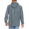 imageAmerican Trends Raincoat for Men Waterproof with Hood Mens Rain Jacket Windbreaker Jackets Rain CoatLight Gray