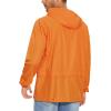 imageAmerican Trends Raincoat for Men Waterproof with Hood Mens Rain Jacket Windbreaker Jackets Rain CoatOrange