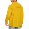 imageAmerican Trends Raincoat for Men Waterproof with Hood Mens Rain Jacket Windbreaker Jackets Rain CoatYellow