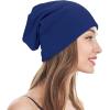 imageUnisex Slouchy Beanie Cotton Lightweight Beanie Hat Skull Cap Night Sleep Hat HipHop HatBlue