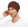 imageUnisex Slouchy Beanie Cotton Lightweight Beanie Hat Skull Cap Night Sleep Hat HipHop HatCoffee