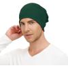 imageUnisex Slouchy Beanie Cotton Lightweight Beanie Hat Skull Cap Night Sleep Hat HipHop HatGreen