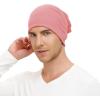imageUnisex Slouchy Beanie Cotton Lightweight Beanie Hat Skull Cap Night Sleep Hat HipHop HatPale Pink
