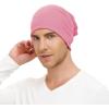 imageUnisex Slouchy Beanie Cotton Lightweight Beanie Hat Skull Cap Night Sleep Hat HipHop HatPink