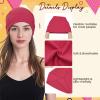 imageUnisex Slouchy Beanie Cotton Lightweight Beanie Hat Skull Cap Night Sleep Hat HipHop HatPink