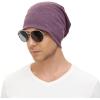 imageUnisex Slouchy Beanie Cotton Lightweight Beanie Hat Skull Cap Night Sleep Hat HipHop HatPurple