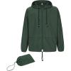 imageAmerican Trends Raincoat for Men Waterproof with Hood Mens Rain Jacket Windbreaker Jackets Rain CoatDark Green