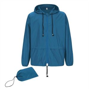 imageAmerican Trends Raincoat for Men Waterproof with Hood Mens Rain Jacket Windbreaker Jackets Rain CoatBlue