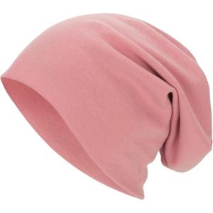 imageUnisex Slouchy Beanie Cotton Lightweight Beanie Hat Skull Cap Night Sleep Hat HipHop HatPale Pink
