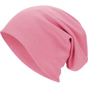 imageUnisex Slouchy Beanie Cotton Lightweight Beanie Hat Skull Cap Night Sleep Hat HipHop HatPink