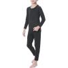 imageAmerican Trends Boys Thermal Underwear Set Toddler Long Johns Set Fleece Lined Base Layer Winter Thermals Sets for KidsDark Gery