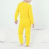 imageAmerican Trends Boys Thermal Underwear Set Toddler Long Johns Set Fleece Lined Base Layer Winter Thermals Sets for KidsYellow
