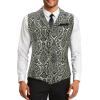 imageAmerican Trends Mens Suit Vest Victorian Suit Steampunk Gothic Waistcoat VNeck Business Dress Formal Vest Wedding PartyGold