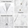 imageAmerican Trends Mens Suit Vest Victorian Suit Steampunk Gothic Waistcoat VNeck Business Dress Formal Vest Wedding PartyWhite