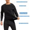 imageAmerican Trends Thermal Underwear for Men Heavy Weight Long Johns Base Layer Set with Fleece LinedNavy