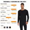 imageAmerican Trends Thermal Underwear for Men Heavy Weight Long Johns Base Layer Set with Fleece LinedNavy