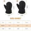 imageAmerican Trends Toddler Mittens 3 Pairs Toddler Snow Gloves Warm Fleece Kids Winter Gloves for Baby Boys GirlsBlack