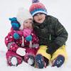 imageAmerican Trends Toddler Mittens 3 Pairs Toddler Snow Gloves Warm Fleece Kids Winter Gloves for Baby Boys GirlsBlack