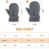 imageAmerican Trends Toddler Mittens 3 Pairs Toddler Snow Gloves Warm Fleece Kids Winter Gloves for Baby Boys GirlsBlacknavydark Grey