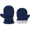 imageAmerican Trends Toddler Mittens 3 Pairs Toddler Snow Gloves Warm Fleece Kids Winter Gloves for Baby Boys GirlsBlacknavydark Grey