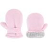 imageAmerican Trends Toddler Mittens 3 Pairs Toddler Snow Gloves Warm Fleece Kids Winter Gloves for Baby Boys GirlsPink