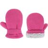 imageAmerican Trends Toddler Mittens 3 Pairs Toddler Snow Gloves Warm Fleece Kids Winter Gloves for Baby Boys GirlsRose Redpinkbeige