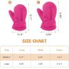 imageAmerican Trends Toddler Mittens 3 Pairs Toddler Snow Gloves Warm Fleece Kids Winter Gloves for Baby Boys GirlsRose Redpinkbeige