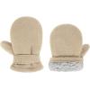 imageAmerican Trends Toddler Mittens 3 Pairs Toddler Snow Gloves Warm Fleece Kids Winter Gloves for Baby Boys GirlsRose Redpinkbeige