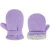 imageAmerican Trends Toddler Mittens 3 Pairs Toddler Snow Gloves Warm Fleece Kids Winter Gloves for Baby Boys GirlsRose Redpinkpurple