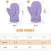 imageAmerican Trends Toddler Mittens 3 Pairs Toddler Snow Gloves Warm Fleece Kids Winter Gloves for Baby Boys GirlsRose Redpinkpurpleno Thumb